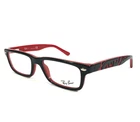 Ray-ban Kids Eyeglasses Frames RB1535 3573 Polished Black Red Spellout 48-16-130 New. Price: $37.99.