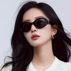 Celine CL40194U Triomphe Black Acetate Oval Sunglasses Grey Lens Women Authentic New. Price: $245.00.