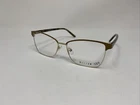 Helium Eyeglass Frame Italy 4413 54/15/140 Amber Gold Brown Flex Hinge 0598 New. Price: $68.25.