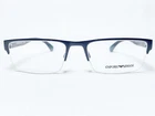New Emporio Armani EA1050 3001 Mens Black Half Rim Eyeglasses Frames 53/18. Price: $109.99.