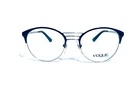 Vogue 4043 352 Shiny Black Silver Round Authentic Eyeglasses Rx 49-18-135 New. Price: $69.90.