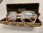 Coach Audrey (S601) Clear Sunglasses With Case & Cloth Pre-owned. Price: $38.00.