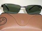 Ray Ban RB3272 Sleek G15 Brownish Chrome Slim Line Rectangular Sunglasses Pre-owned. Price: $187.49.