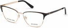 Guess 001 Black Metal Optical Cat Eyeglasses Frame 56-14-140 New. Price: $91.60.