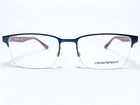 New Emporio Armani EA1113 3085 Mens Matte Black Half Rim Eyeglasses Frames 56/19. Price: $169.99.