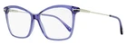 Tom Ford Butterfly Blue Block Eyeglasses TF5687-B 081 Violet/ruthenium 56MM FT56 New. Price: $179.00.