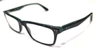 Ray Ban RB5288 5138 Arcing Arm Black Green Rectangle Eyeglasses 52/18 140 Read Pre-owned. Price: $18.67.