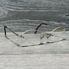 Charmant BS1312 Eyeglass Frames Womens 52-19-140 Gold Rimless Oval Only Pre-owned. Price: $24.95.