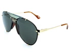 Gucci Aviator Gold/gray Lens 61-15-135MM Unisex Sunglasses GG0740S 001 New. Price: $330.00.