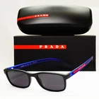 Prada Sunglasses Black Blue Square Rectangle PS09OV Vps 15C-1O1 55MM 080623 Pre-owned. Price: $161.96.