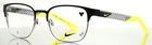 Nike 8156 002 Black Silver Mens Square Full Rim Eyeglasses 52-19-140 B:41 New. Price: $79.99.