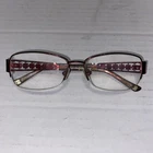 Liz Claiborne Eyeglasses Frame L366-0JCS Women's Maroon Metal Half Rim 54-16-135 Pre-owned. Price: $20.06.