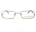 Dolce & Gabbana DG405 167 Eyeglasses Frames Silver Rectangular 51-17-135 New. Price: $119.88.