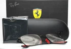 Ray Ban RB6507-M Ferrari F002 Black Mens Rectangle Eyeglasses 54-20-145 B:39 New. Price: $164.99.