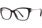 Chopard VCH322S 0700 Titanium 23KT Gold Plated Eyeglasses Women's Black 55MM New. Price: $539.95.