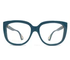 Gucci Eyeglasses Frames GG0470O 003 Shiny Blue Square Full Rim 56-17-140 New. Price: $139.99.