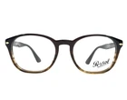 Persol Eyeglasses Frames 3122-V 1026 Dark Brown Gradient Striped 50-19-145 New. Price: $99.99.