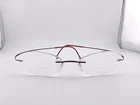 Silhouette Eyeglasses Frames Only, 7799 6066, 10-140, Red, Made In Austria Pre-owned. Price: $69.99.