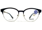 Iconik Eyeglasses Frames Helen C01 Blue Silver Round Horn Rim 52-16-140 New. Price: $49.46.