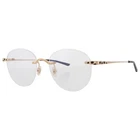 Cartier Panthere Demo Round Ladies Eyeglasses CT0309O 001 52 New. Price: $1005.70.