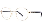 Gucci GG1585O 001 Eyeglasses Frame Men's Gold/black Full Rim Round Shape 51MM New. Price: $249.95.
