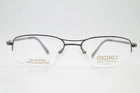 Seiko T596 Titanium Ion Plating Metal Blue Semi-rim Glasses Frame New. Price: $173.62.