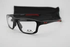 New Oakley OX8136-0455 Croslink Fit Satin Black Red Authentic Eyeglasses 55-17. Price: $216.75.