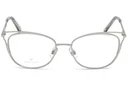 Swarovski SK5260 Shiny Silver 016 Metal Cat Eyeglasses Frame 52-18-140 New. Price: $143.60.