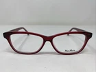 Max Mara MM5013 071 54-13-140 Red Wine Plastic Full Rim Eyeglasses Frame M456 New. Price: $68.00.
