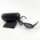 Vtg Prada Spr 12H 1AB-1A1 Black Square Wrap Sunglasses Italy 56-18-130 W/case Pre-owned. Price: $44.99.