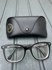 Ray-ban Rb 5285 2034 Black Square Eyeglasses Frames Only 53 19-145 W/ Case Pre-owned. Price: $44.99.