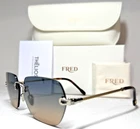 Fred FG40066U 16W Silver/gold Cable/blue Brown Gradient Lenses Sunglasses 60-13 New. Price: $525.00.