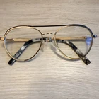 Sean John Sjlo 6007 Black Aviators With Shiny Gold Eyeglass Frames 55-18-145 Pre-owned. Price: $24.99.