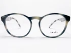 New Prada VPR16T USI-1O1 Women's Eyeglasses Frames Striped Grey Square 52/18 140. Price: $129.99.