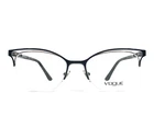 Vogue Eyeglasses Frames VO4087 352 Black Silver Cat Half Rim 51-18-135 New. Price: $39.99.