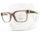 Vogue Eyeglasses 5611-B 2940 Transparent Brown Clear Crystals W/case New. Price: $75.00.