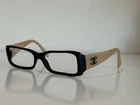 Chanel 5078 C.617/13 Square Beige Black Eyeglasses Optical Frame 54-16-135 Pre-owned. Price: $149.99.