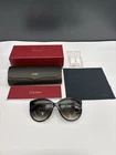 Cartier Trinity Sunglasses Black Frame Gradient Lens Women Oversized Box Case Pre-owned. Price: $297.00.