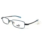 Puma Eyeglasses Frames 1521 COL.C2 Black Blue Rectangular Full Rim 50-18-135 New. Price: $45.41.