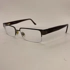 Burberry B1110 1031 Eyeglasses Brown Rectangular Half Rim 53-18-140 *frames Only Pre-owned. Price: $35.99.