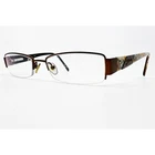 Guess Eyeglasses Womens Brown 1684 Half Rim Rectangular 51-17-135 Pre-owned. Price: $39.99.