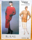 Vintage Vogue Pattern 1484 American Designer Bill Blass Sz Top Skirt Uncut Ff New. Price: $8.99.