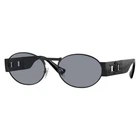 Versace VE2264 1261/1 Oval Matte Black/gray 56 Mm Men's Sunglasses Frame New. Price: $298.00.
