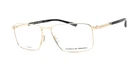 New Porsche Design Eyeglasses P'8729 55-15 140 Gold & Black Titanium Frames. Price: $299.99.