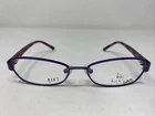 Hiki Nicole Miller Fleur C01 49-15-123 Lavender Full Rim Eyeglasses Frame MD82 New. Price: $36.00.