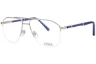 Zilli ZI60070 C04 Eyeglasses Frame Men's Shiny Silver/blue Semi Rim 56MM New. Price: $259.95.
