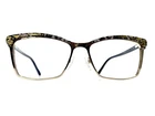Nwt Lamb Black Gold Cat Eye Glasses LAUF085 Gld 55 17 145 B40 Pre-owned. Price: $178.60.