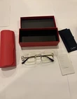 Cartier Rimless Gold Square Eyeglasses With Case, Cloth, And Box Ships Same Day Pre-owned. Price: $60.00.
