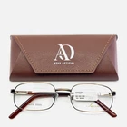New Success SS-282 Ant Brown Rectangle Full Rim Eyeglasses 55-20-145 B:31. Price: $39.99.