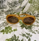 Gucci Gg 2400/N/S Oval Sunglasses 56-22-140 Made In Italy Retro 1990S Pre-owned. Price: $189.99.
